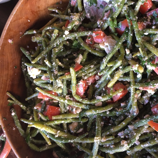 Greek Green Bean Salad with Feta and Tomatoes