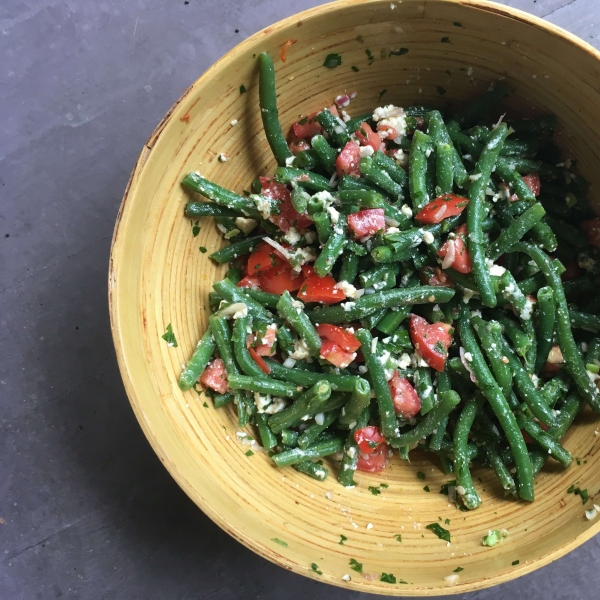 Greek Green Bean Salad with Feta and Tomatoes