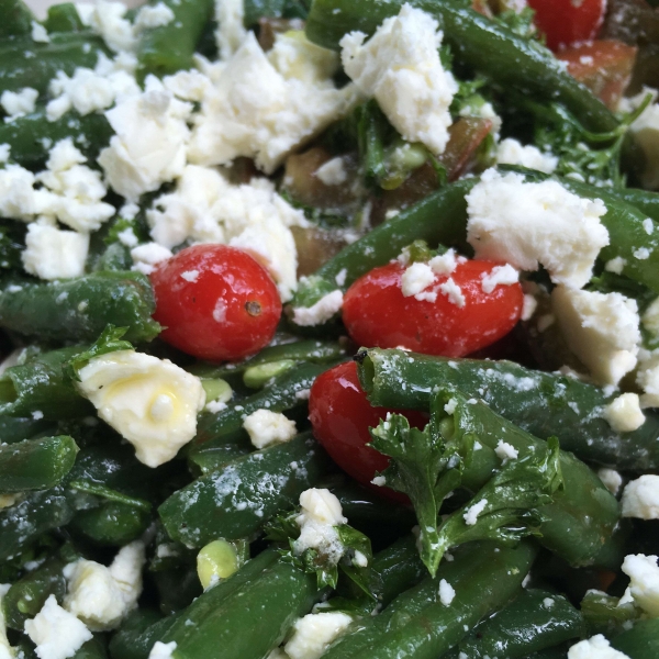 Greek Green Bean Salad with Feta and Tomatoes