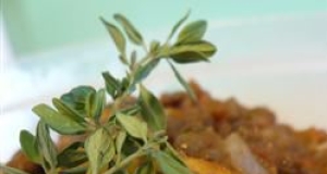 Summer Lentils with Zucchini and Tomato Sauce