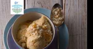 Georgia Peach Ice Cream Alternative with Cobbler Crumble