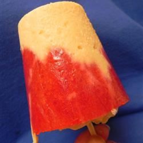 Strawberry Shortcake Ice Pops