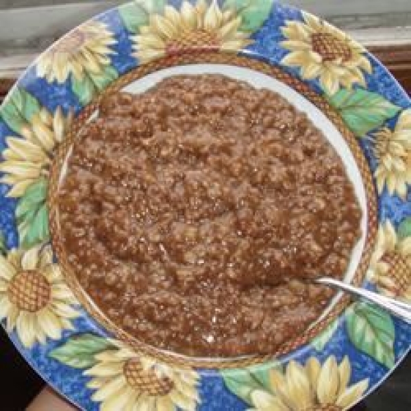 Chocolate Banana Oatmeal Porridge