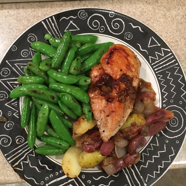 One Dish Bourbon Chicken