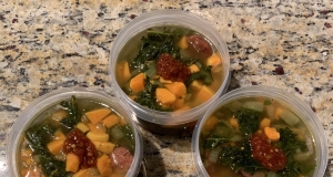Paleo Chorizo Sweet Potato and Kale Stew