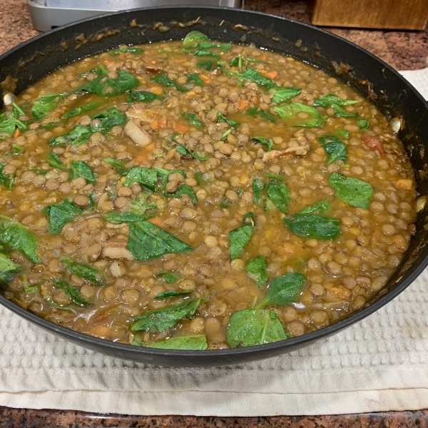 Easy Spinach Lentil Soup