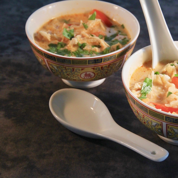 Thai Red Curry Chicken Soup