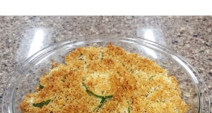 Zesty Parmesan-Breadcrumb-Crusted Zucchini