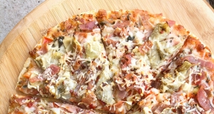 Prosciutto-Artichoke Pizza