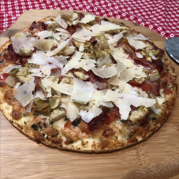 Prosciutto-Artichoke Pizza