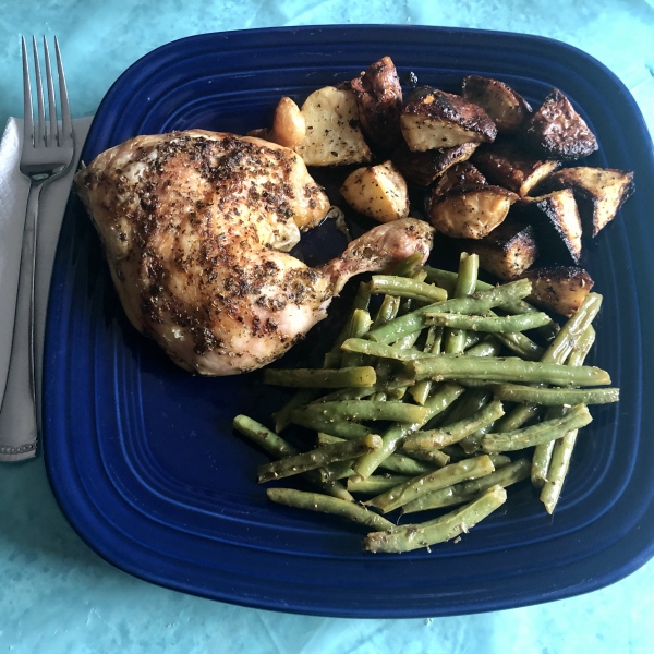 Greek Lemon Chicken and Potato Bake