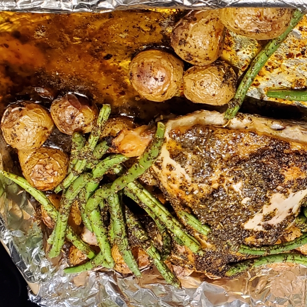 Greek Lemon Chicken and Potato Bake