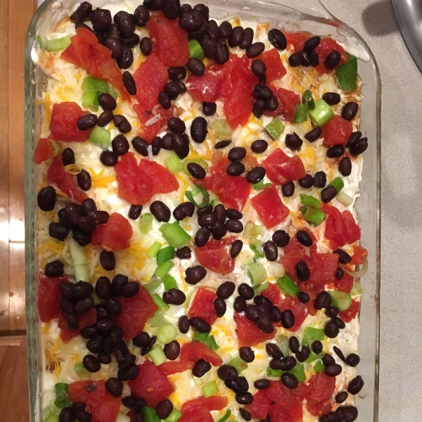 Green Chile Chicken Enchilada Casserole