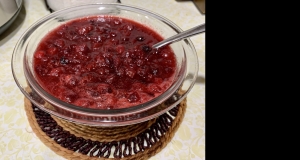 Cranberry Sauce with Orange Juice and Brown Sugar