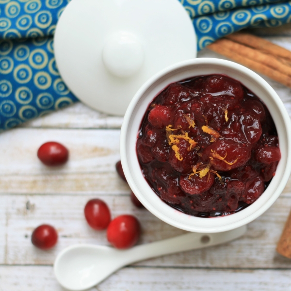 Cranberry Sauce with Orange Juice and Brown Sugar