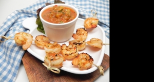 Grilled Shrimp Kabobs and Dipping Sauce