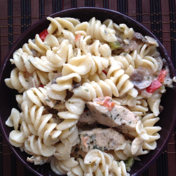 Chicken with Red Grapes And Mushrooms