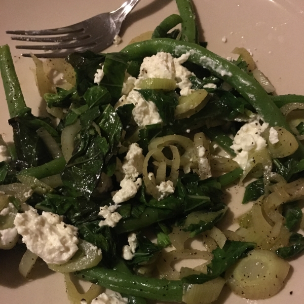 Fresh Green Beans, Fennel, and Feta Cheese