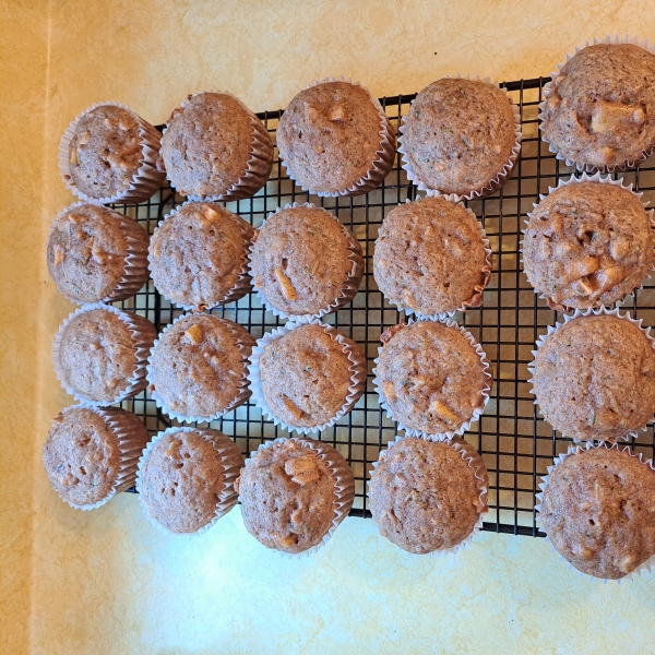 Apple Cinnamon Zucchini Muffins