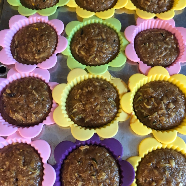 Apple Cinnamon Zucchini Muffins