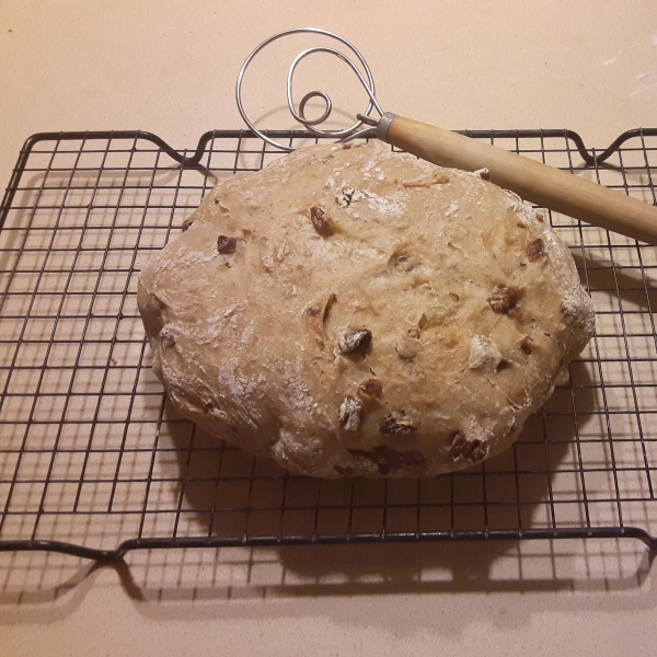 No-Knead Cinnamon and Raisin Bread