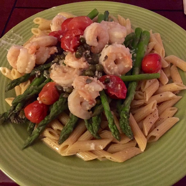 Easy Garlic-Shrimp Pasta