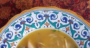 Lemony Mushroom-Chicken Soup with Rice