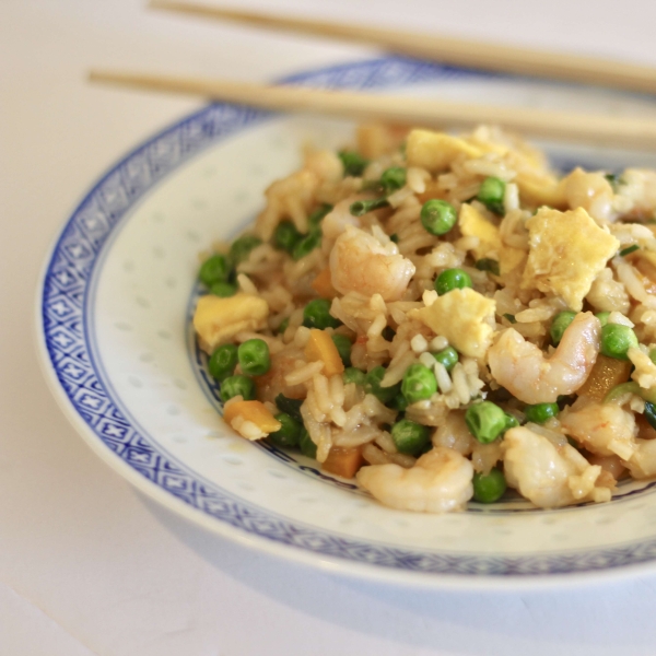 Spicy Shrimp Fried Coconut Rice