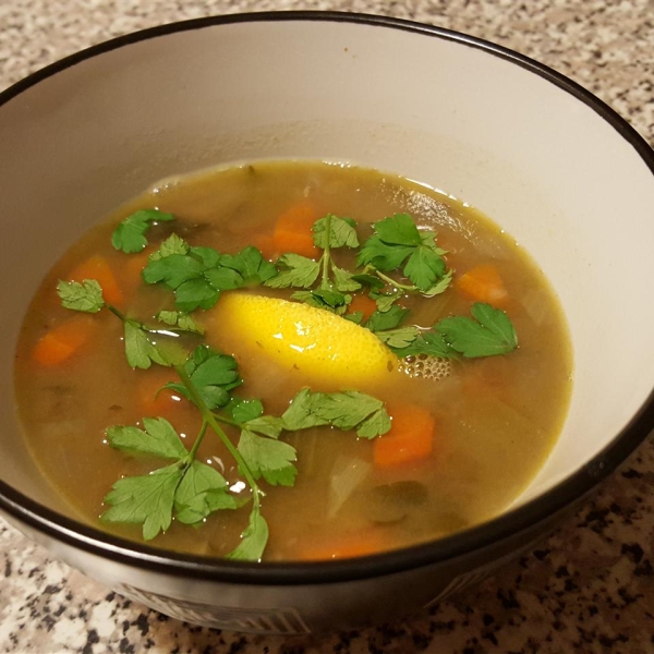 Lebanese Lemon Lentil Soup