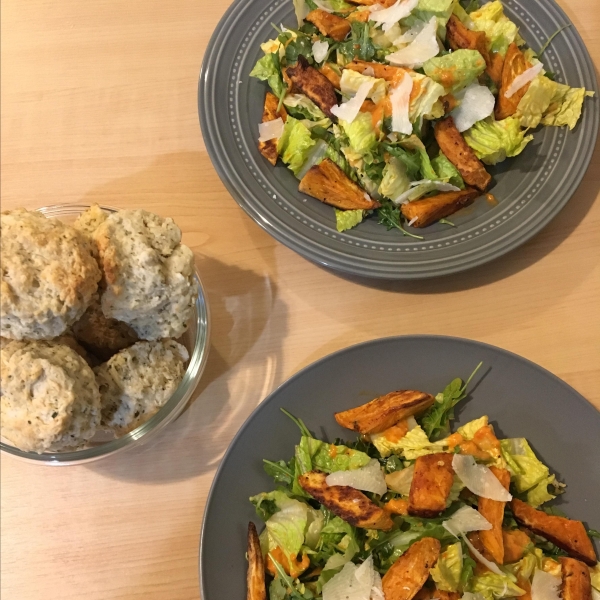 Roasted Sweet Potato and Rocket Salad