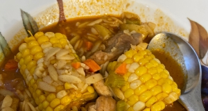 Hearty Panamanian-Style Chicken Noodle Soup (Sancocho)