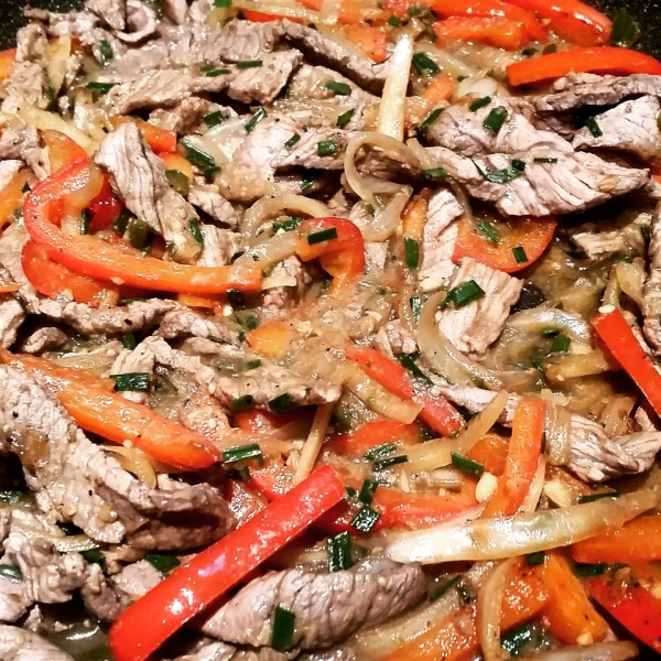 Easy Flank Steak Fajitas