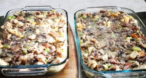 Apple, Sausage, Bacon, and Mushroom Stuffing