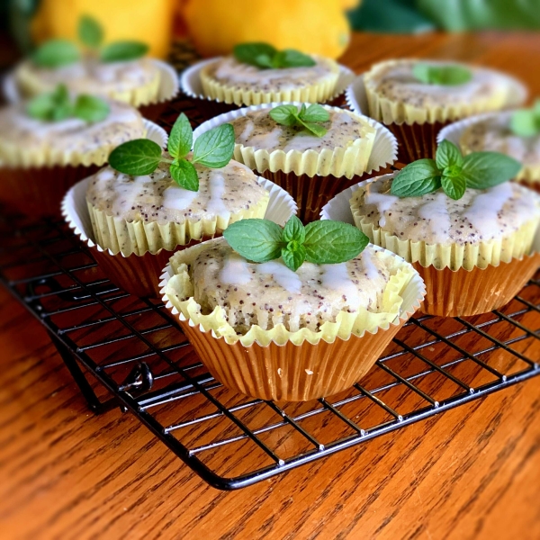 Vegan Lemon-Poppy Seed Muffins