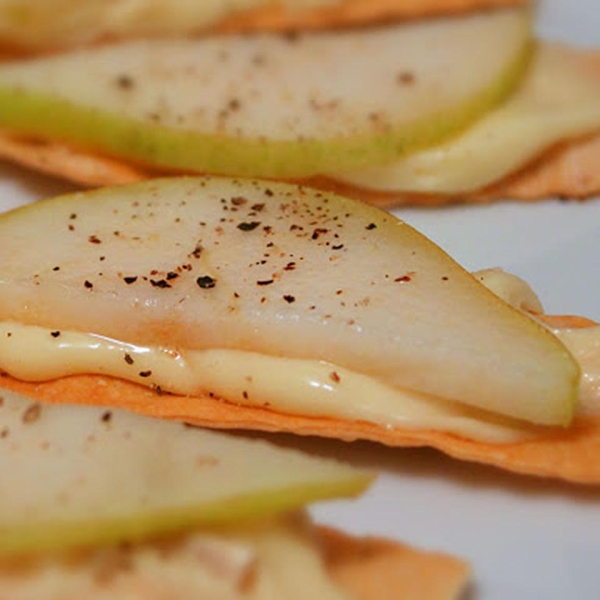 Chef John's Brie with Ripe Pear and Black Pepper