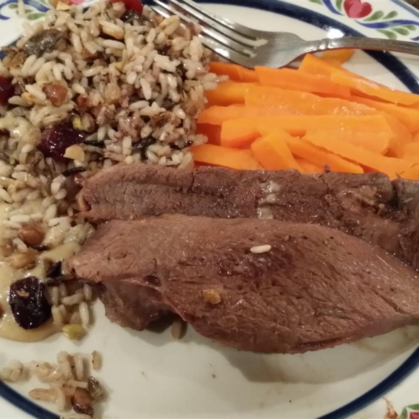 Roast Goose with Wild Rice Stuffing