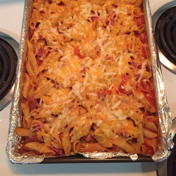 Ham and Cheese Pasta Bake