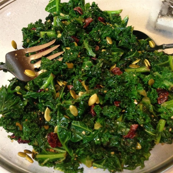 Kale Cranberry Pepita Salad