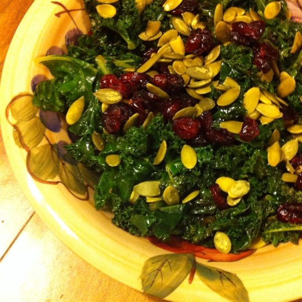 Kale Cranberry Pepita Salad