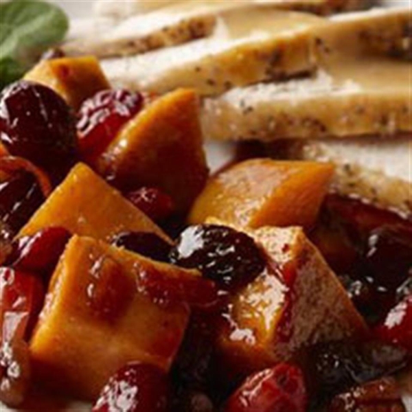 Spiced Sweet Potatoes and Cranberries