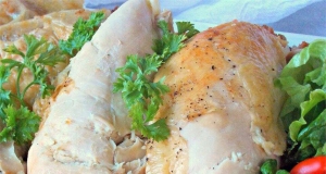 Roast Chicken with Croutons and Onions