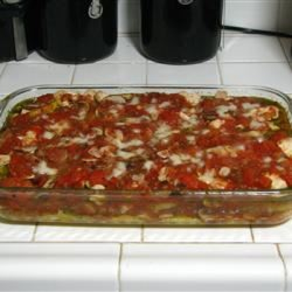 Chicken, Mushroom, and Polenta Lasagna