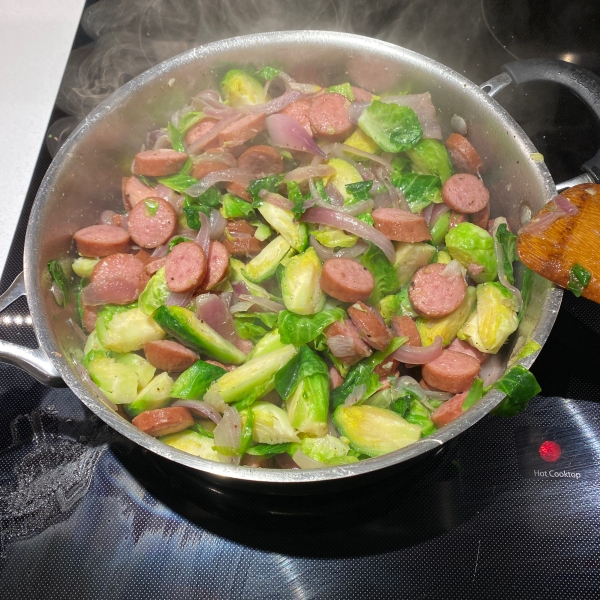 Kielbasa with Brussels Sprouts