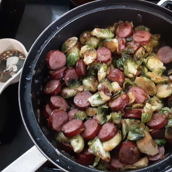 Kielbasa with Brussels Sprouts