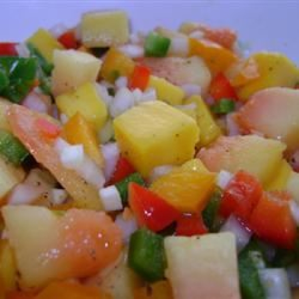 Fresh Mango Papaya Salsa