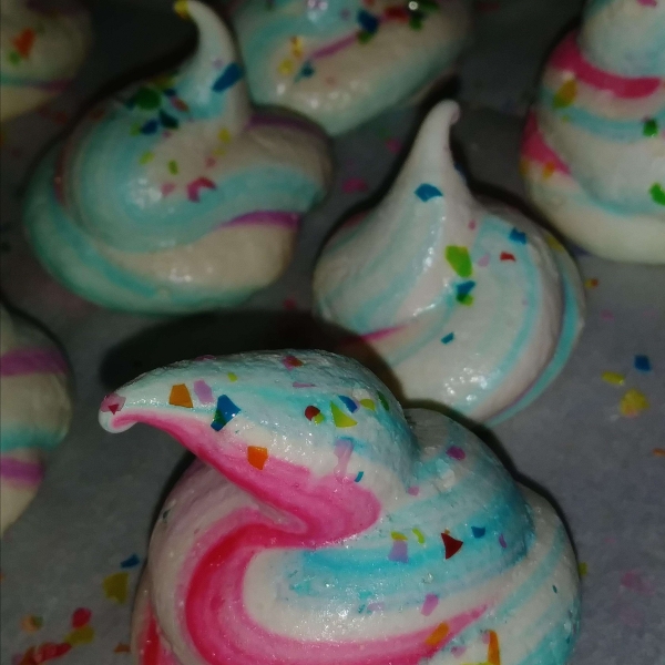 Magical Unicorn Poop Meringues