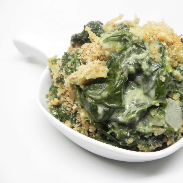 Fresh Spinach Gratin