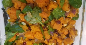 Roasted Butternut Squash with Onions, Spinach, and Craisins®