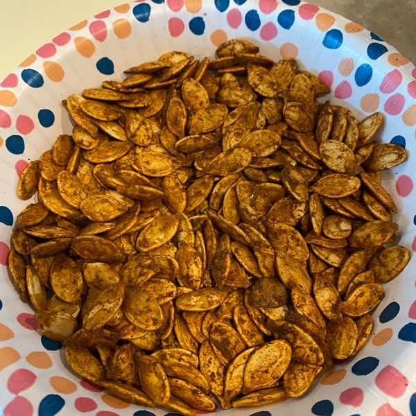 Cajun Spiced Roasted Pumpkin Seeds