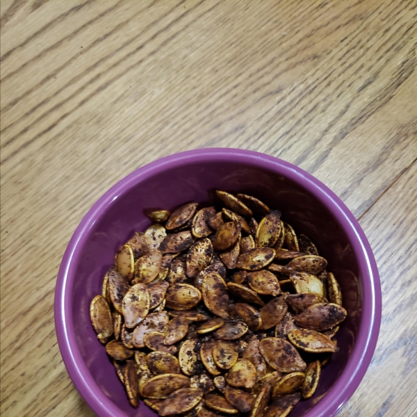 Cajun Spiced Roasted Pumpkin Seeds